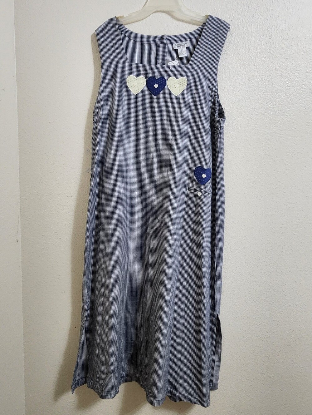 💐NEW Vtg 90s Christopher & Banks Maxi Dress XL 100% Cotton Teacher Cottagecore - Picture 2 of 16